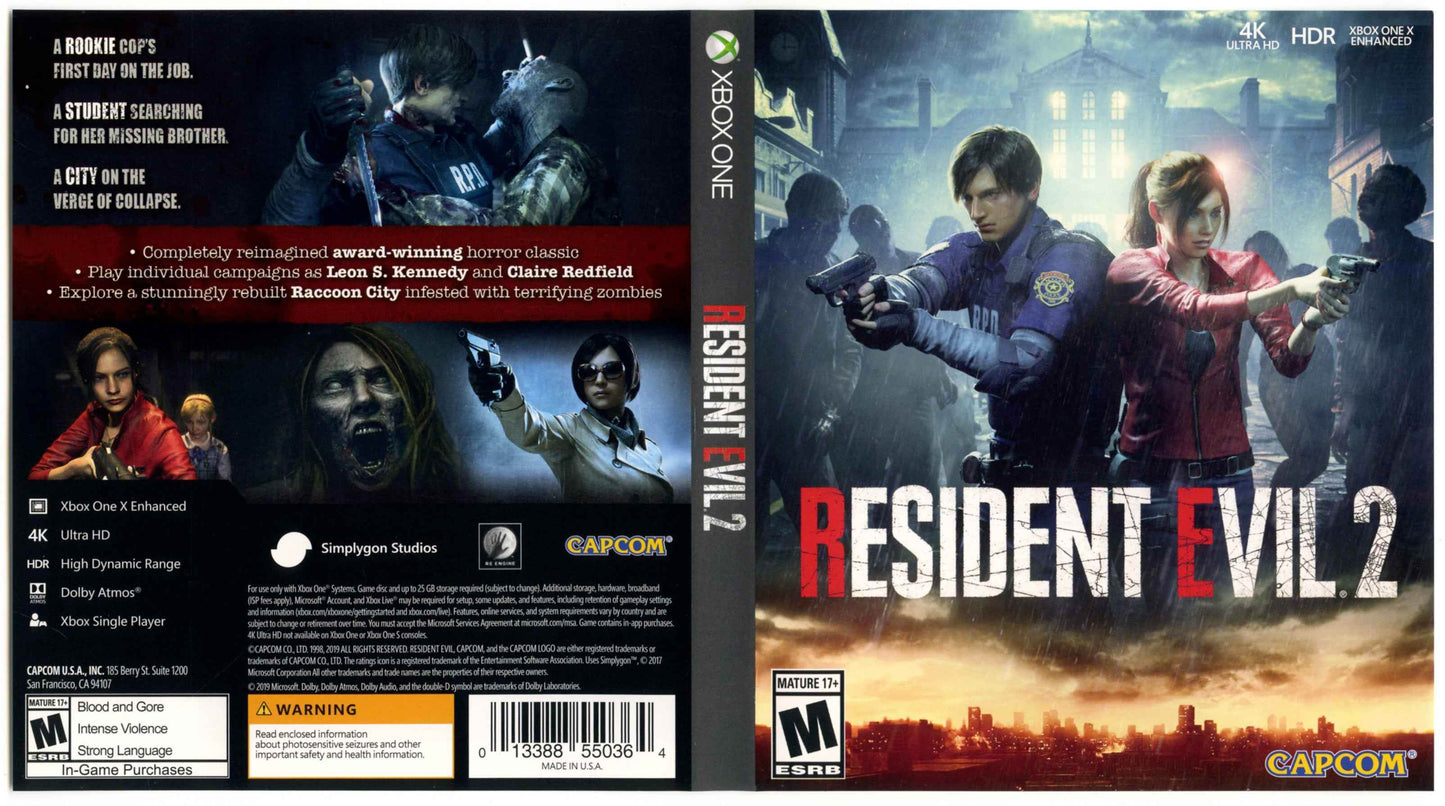 Resident Evil 2 Cover Art - WOI Solutions