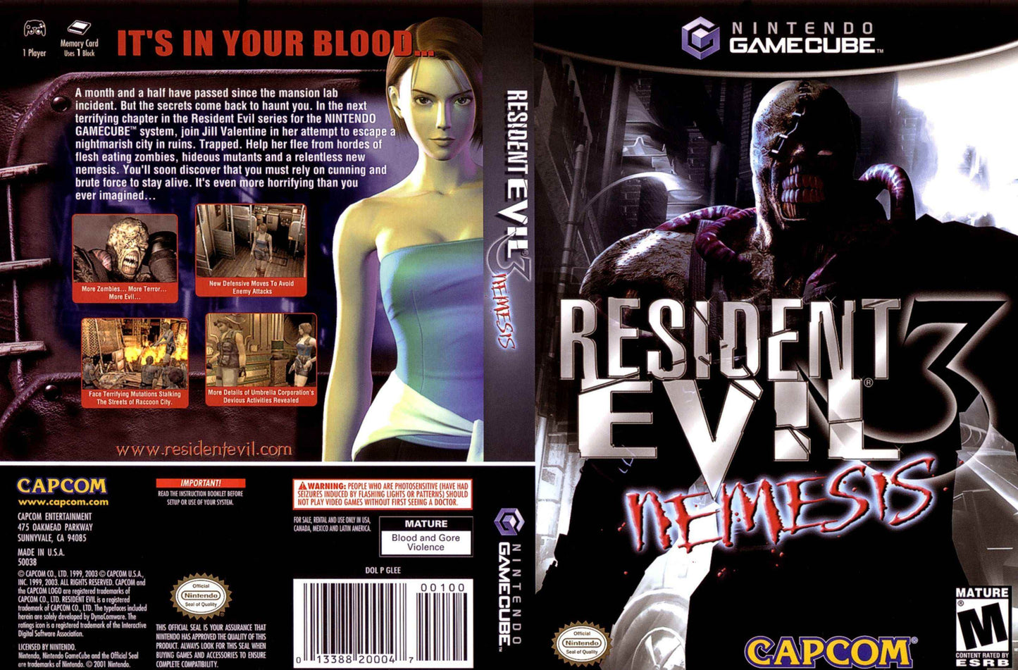 Resident Evil 3 Nemesis Cover Art - WOI Solutions