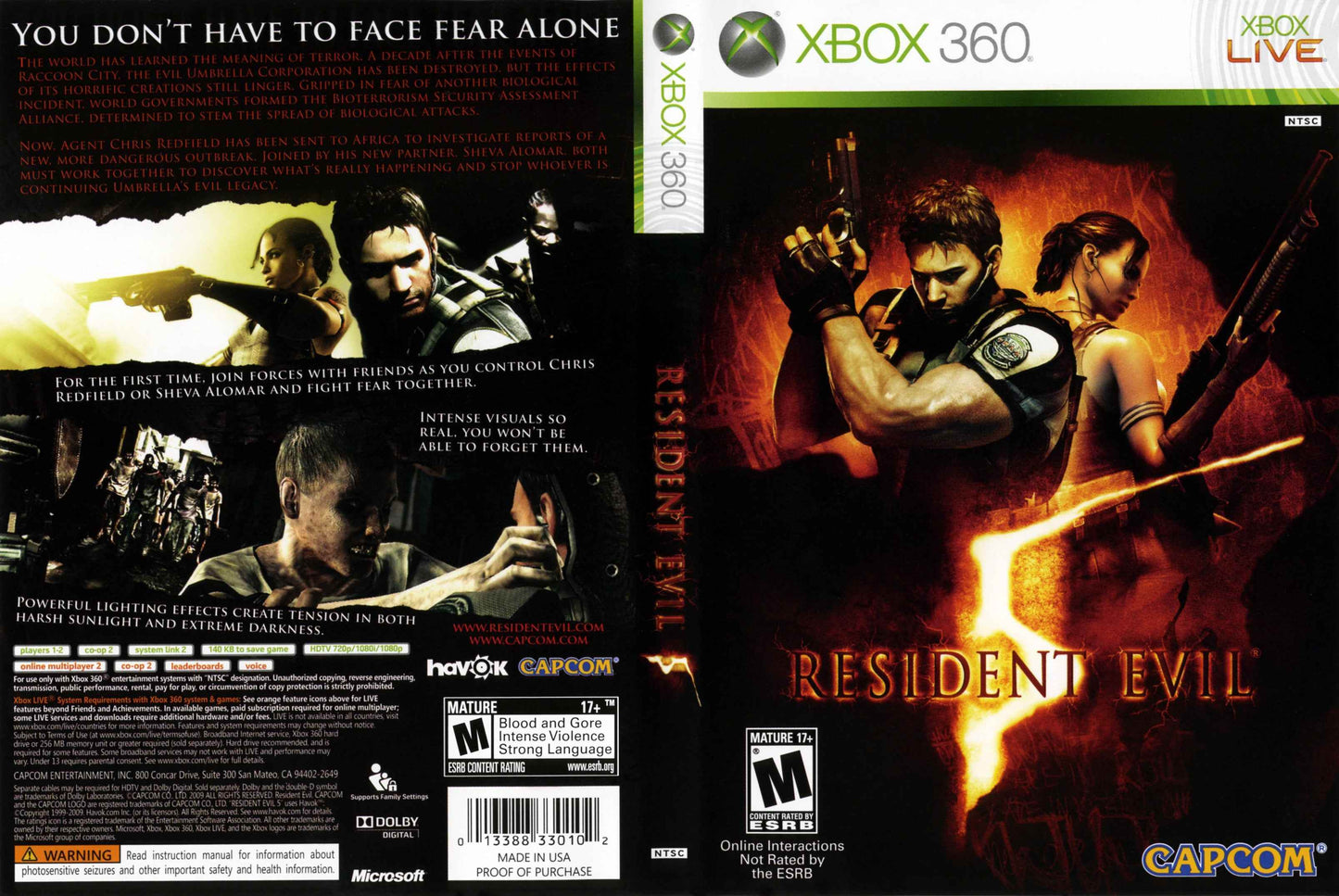 Resident Evil 5 Cover Art - WOI Solutions