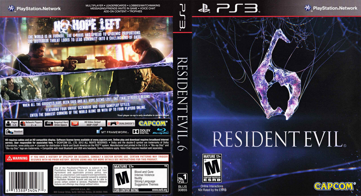 Resident Evil 6 Cover Art - WOI Solutions