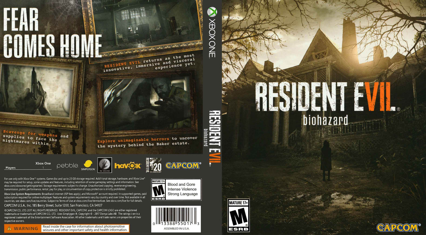 Resident Evil 7 Biohazard Cover Art - WOI Solutions