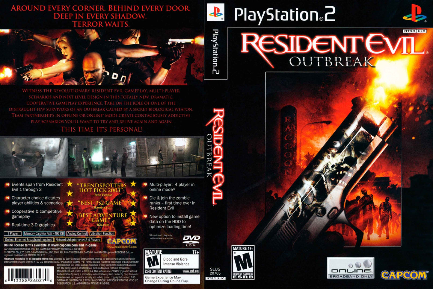 Resident Evil Outbreak Cover Art - WOI Solutions