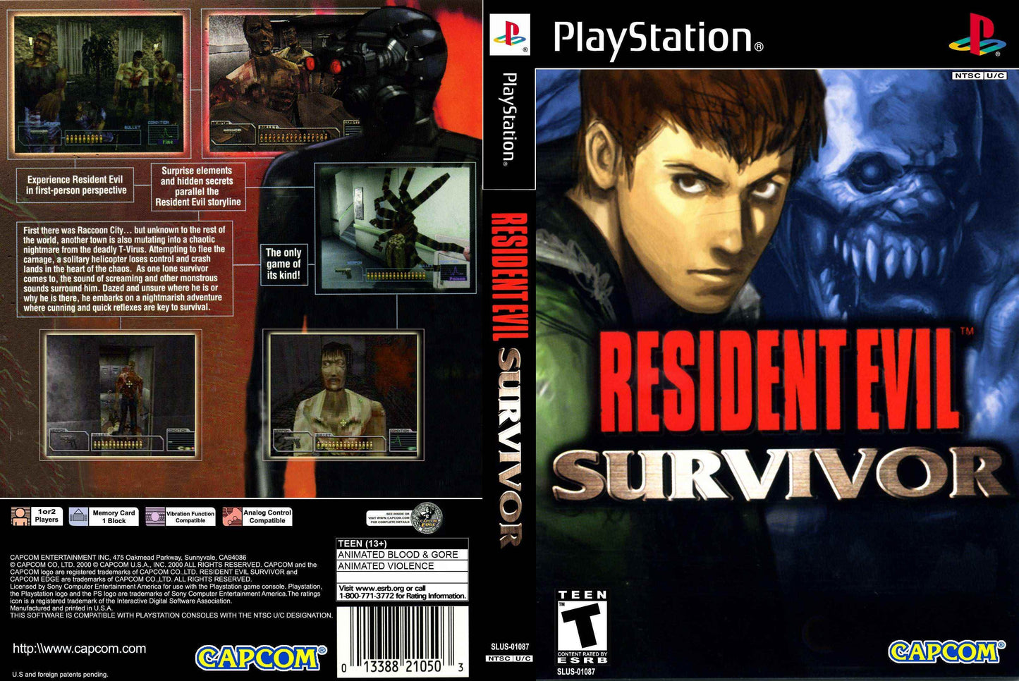 Resident Evil Survivor Cover Art - WOI Solutions