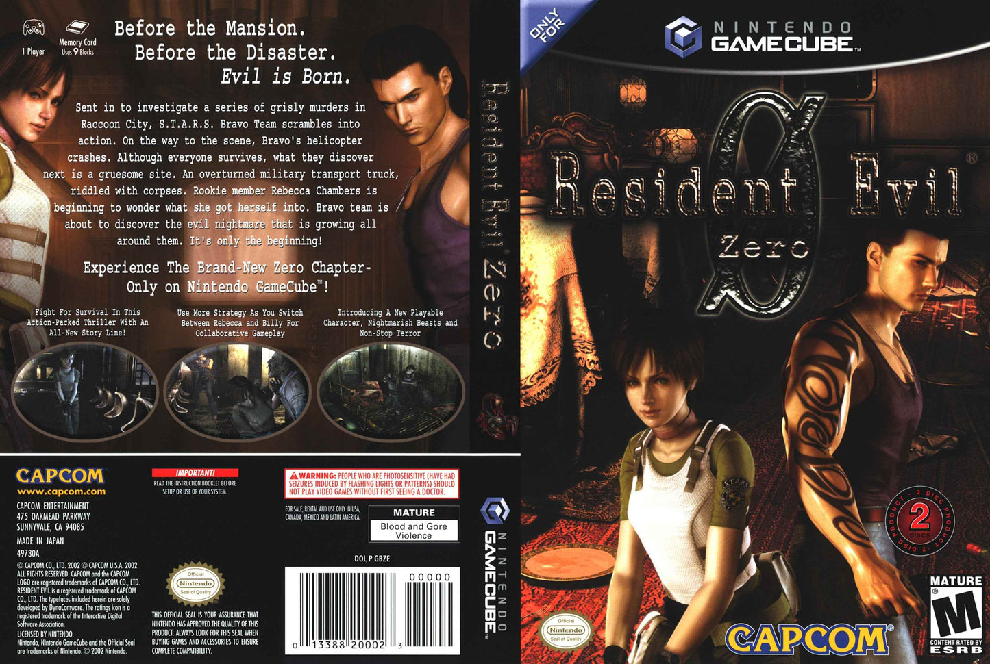 Resident Evil Zero Cover Art - WOI Solutions