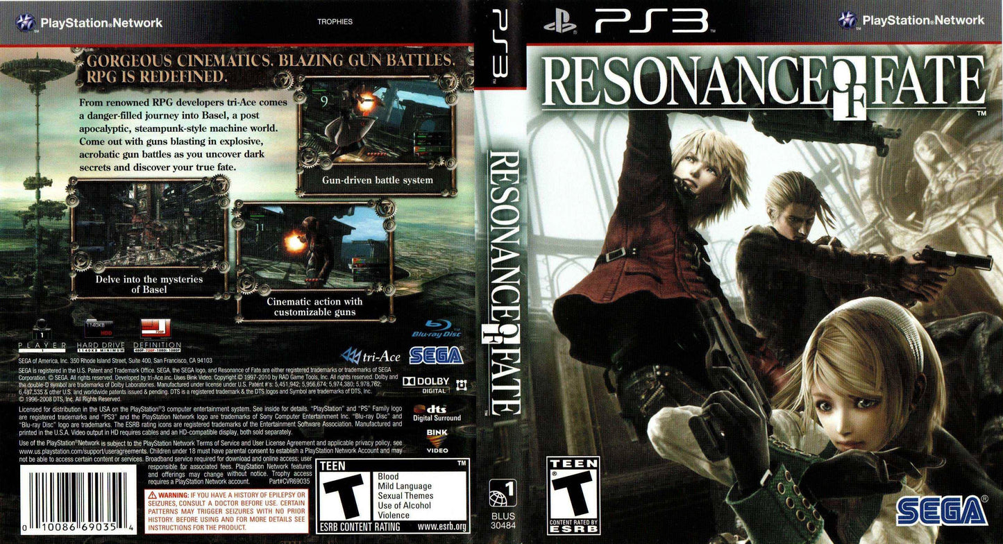 Resonance of Fate Cover Art - WOI Solutions
