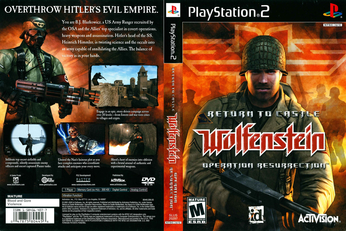 Return to Castle Wolfenstein Operation Resurrection Cover Art - WOI Solutions