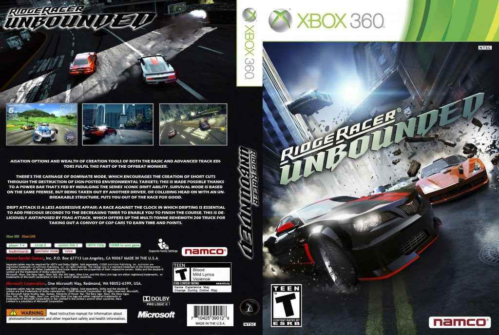 Ridge Racer Unbounded Cover Art - WOI Solutions