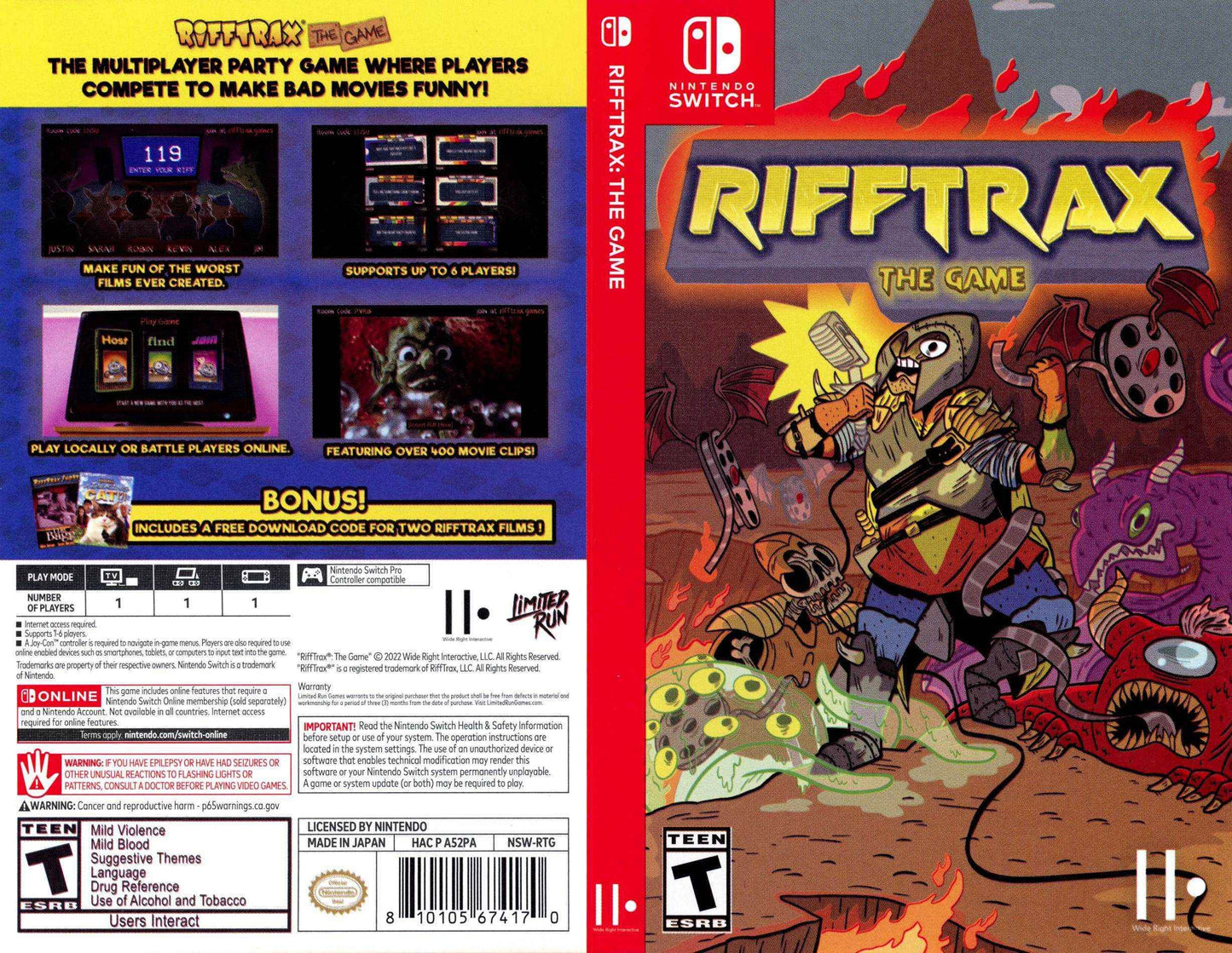 Rifftrax The Game Cover Art - WOI Solutions
