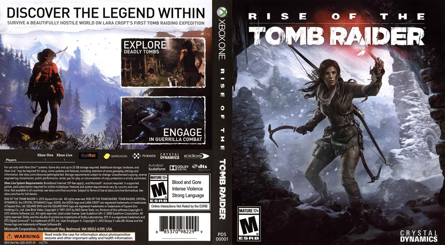 Rise of the Tomb Raider Cover Art - WOI Solutions