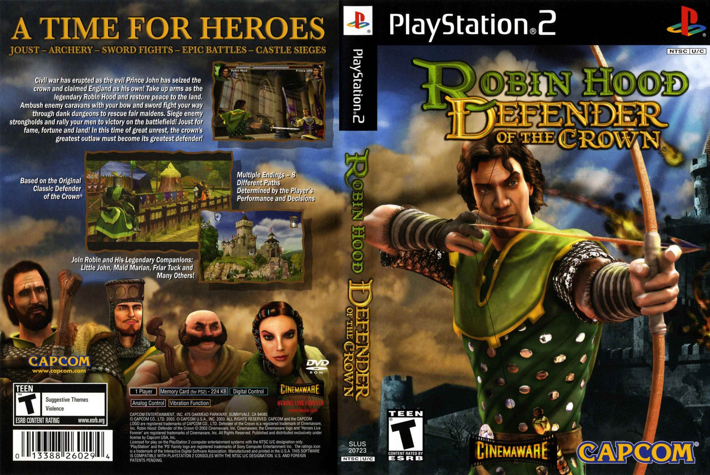 Robin Hood Defender Of The Crown Cover Art - WOI Solutions