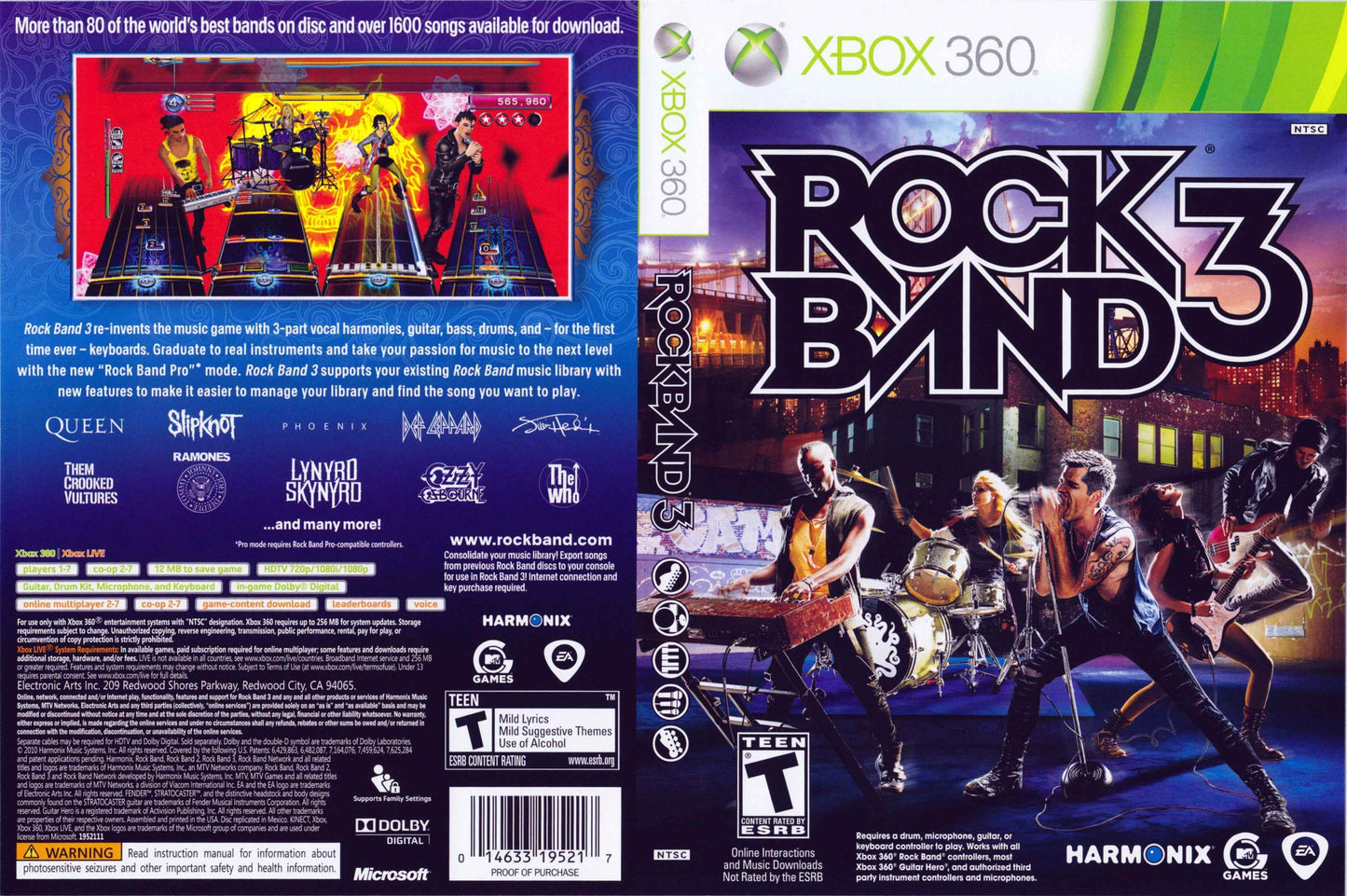 Rock Band 3 Cover Art - WOI Solutions