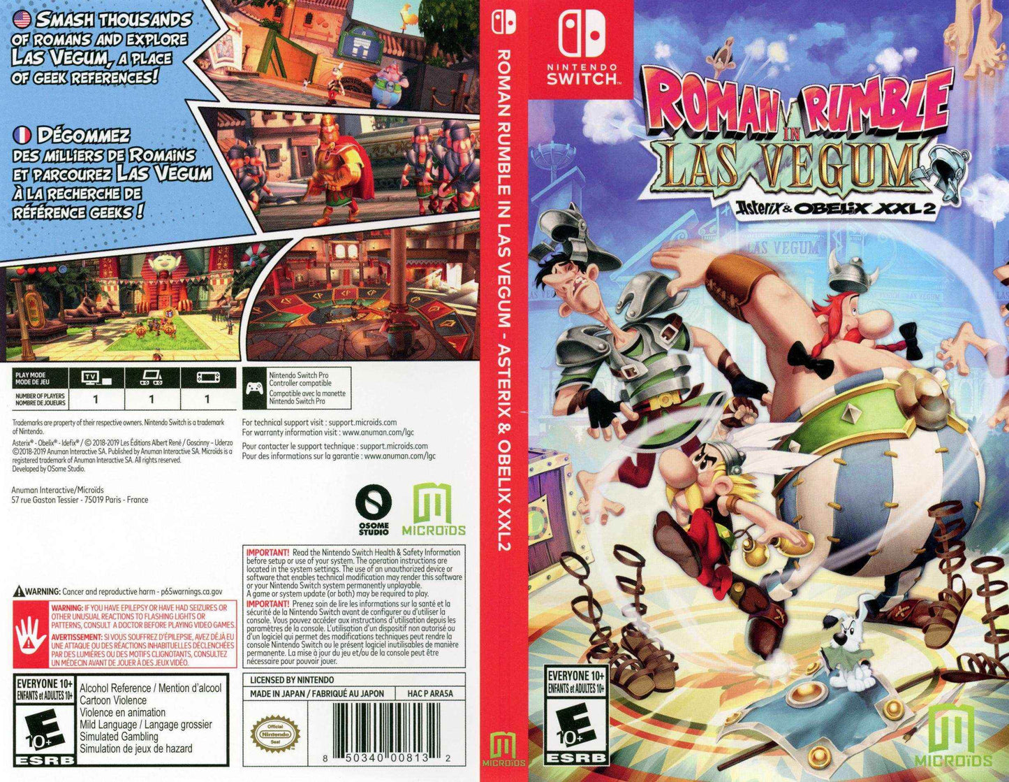 Roman Rumble in Las Vegum Asterix & Obellix XXL2 Cover Art - WOI Solutions