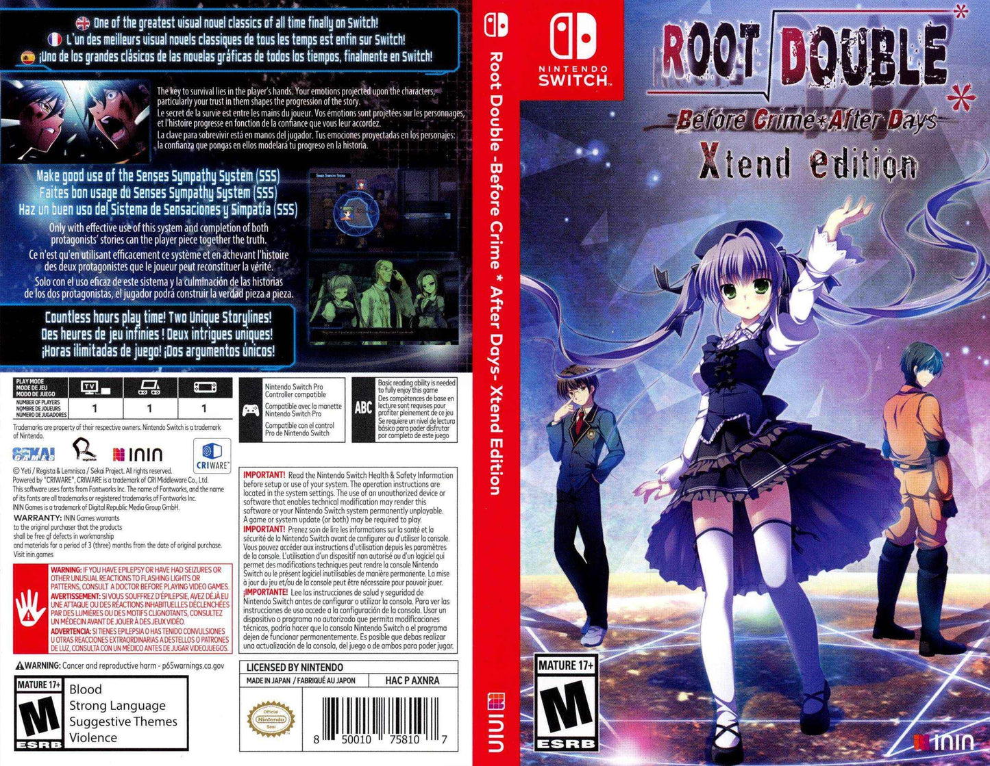 Root Double Before Crime After Days Xtend Edition Cover Art - WOI Solutions