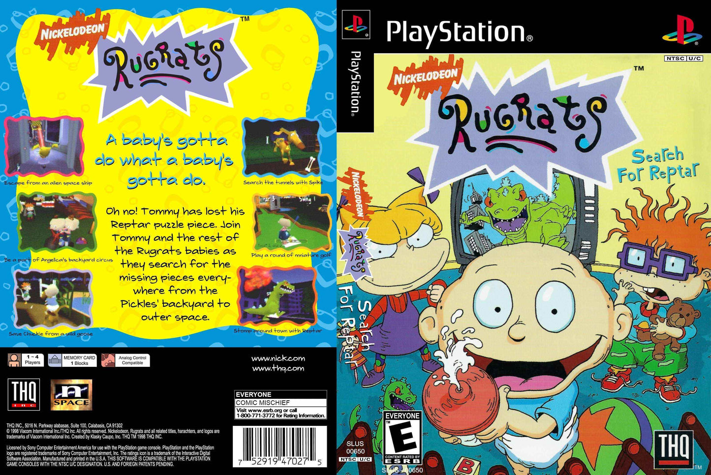 Rugrats Search For Reptar Cover Art - WOI Solutions