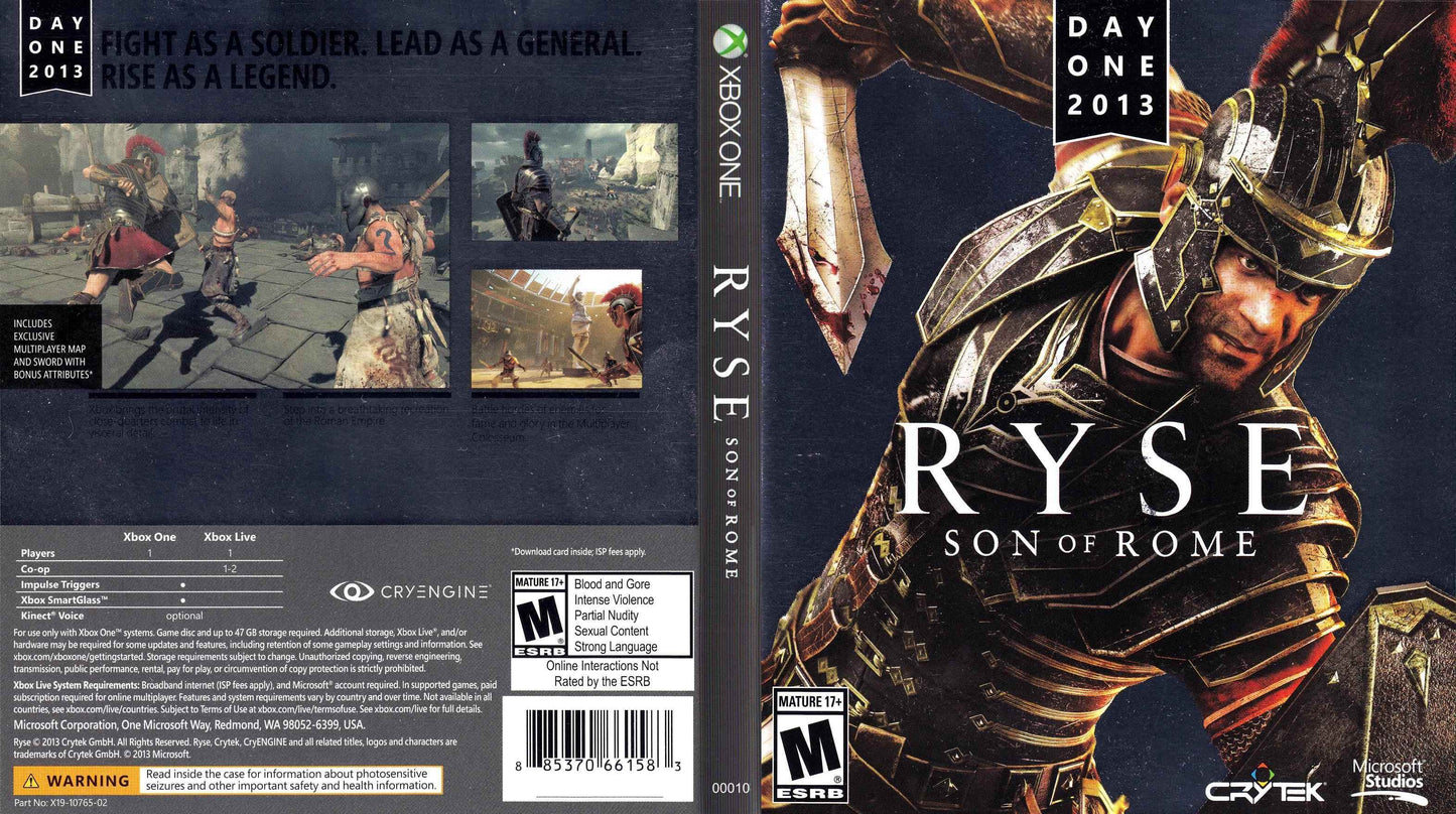 Ryse Son of Rome Cover Art - WOI Solutions