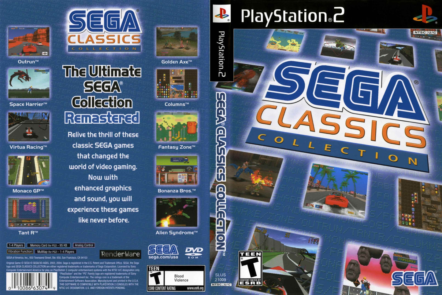 SEGA Classics Collection Cover Art - WOI Solutions