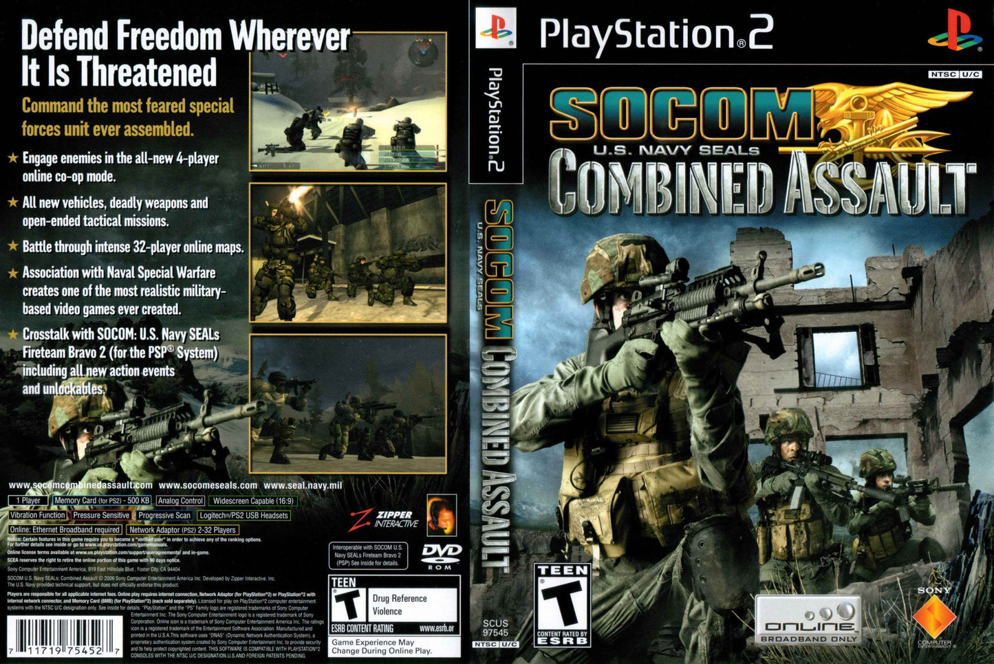 SOCOM U.S. Navy SEALs Combined Assault Cover Art - WOI Solutions