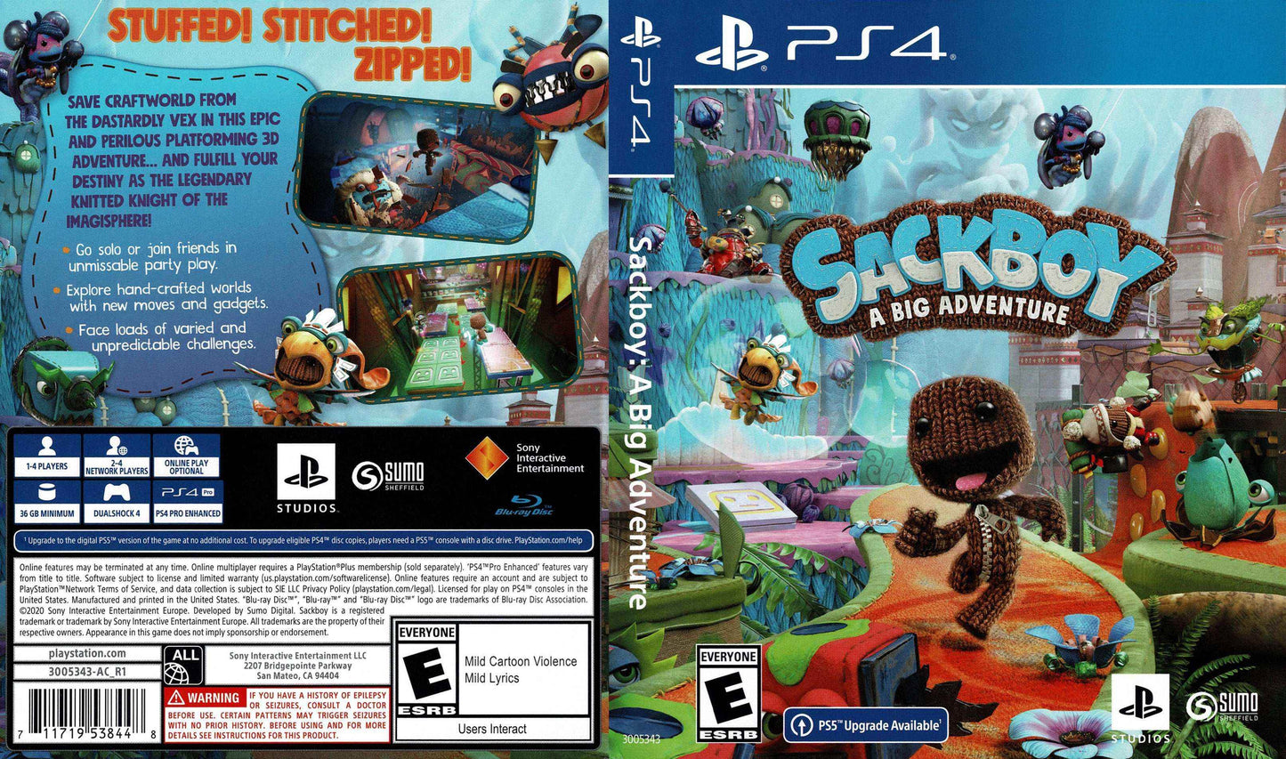 Sackboy A Big Adventure Cover Art - WOI Solutions
