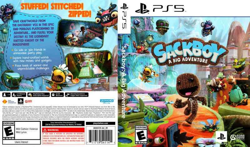 Sackboy A Big Adventure Cover Art - WOI Solutions