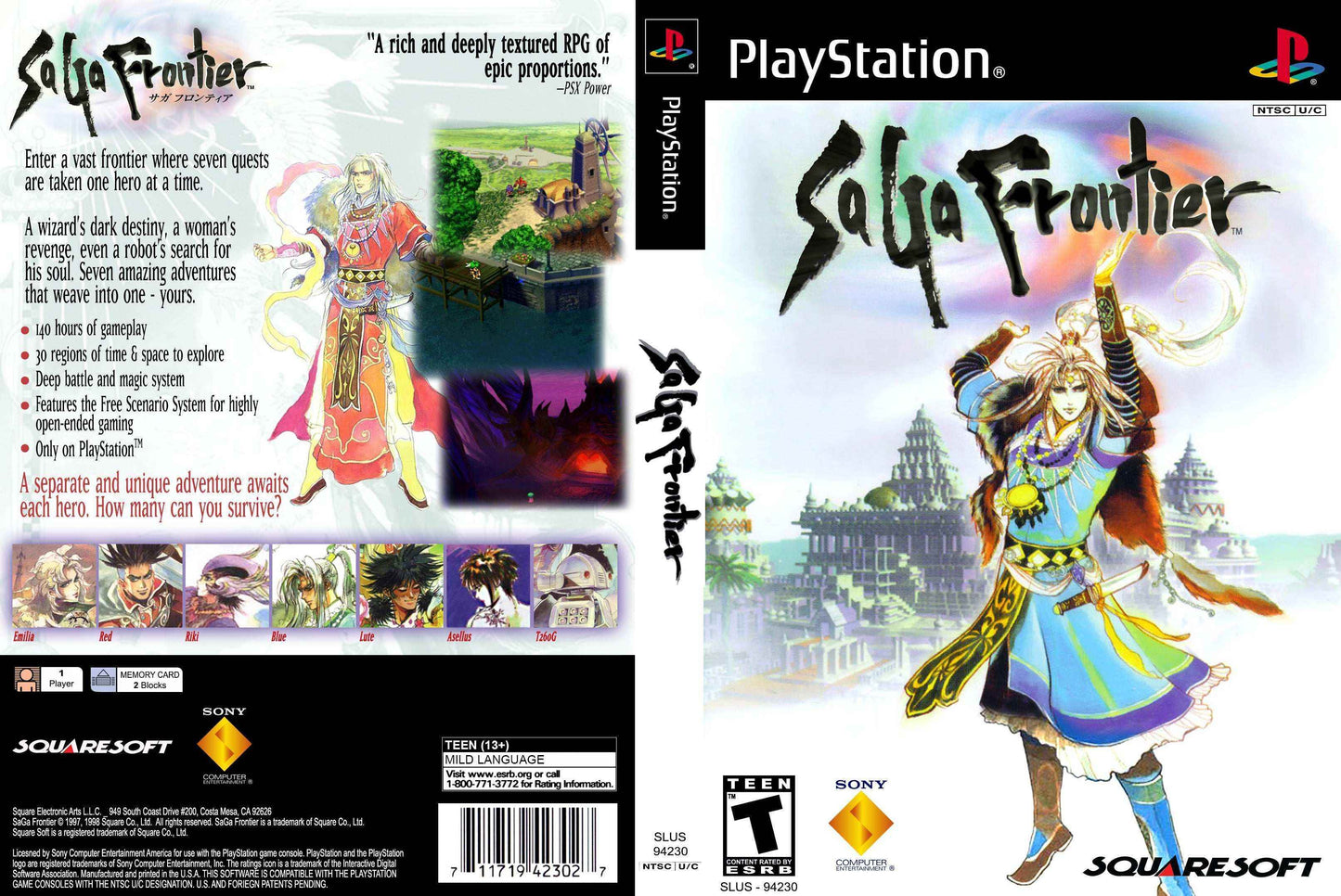 Saga Frontier Cover Art - WOI Solutions