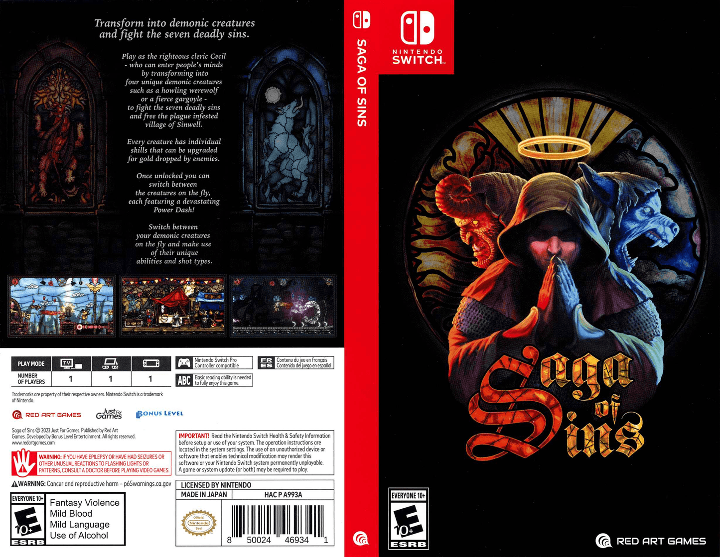 Saga of Sins Cover Art - WOI Solutions