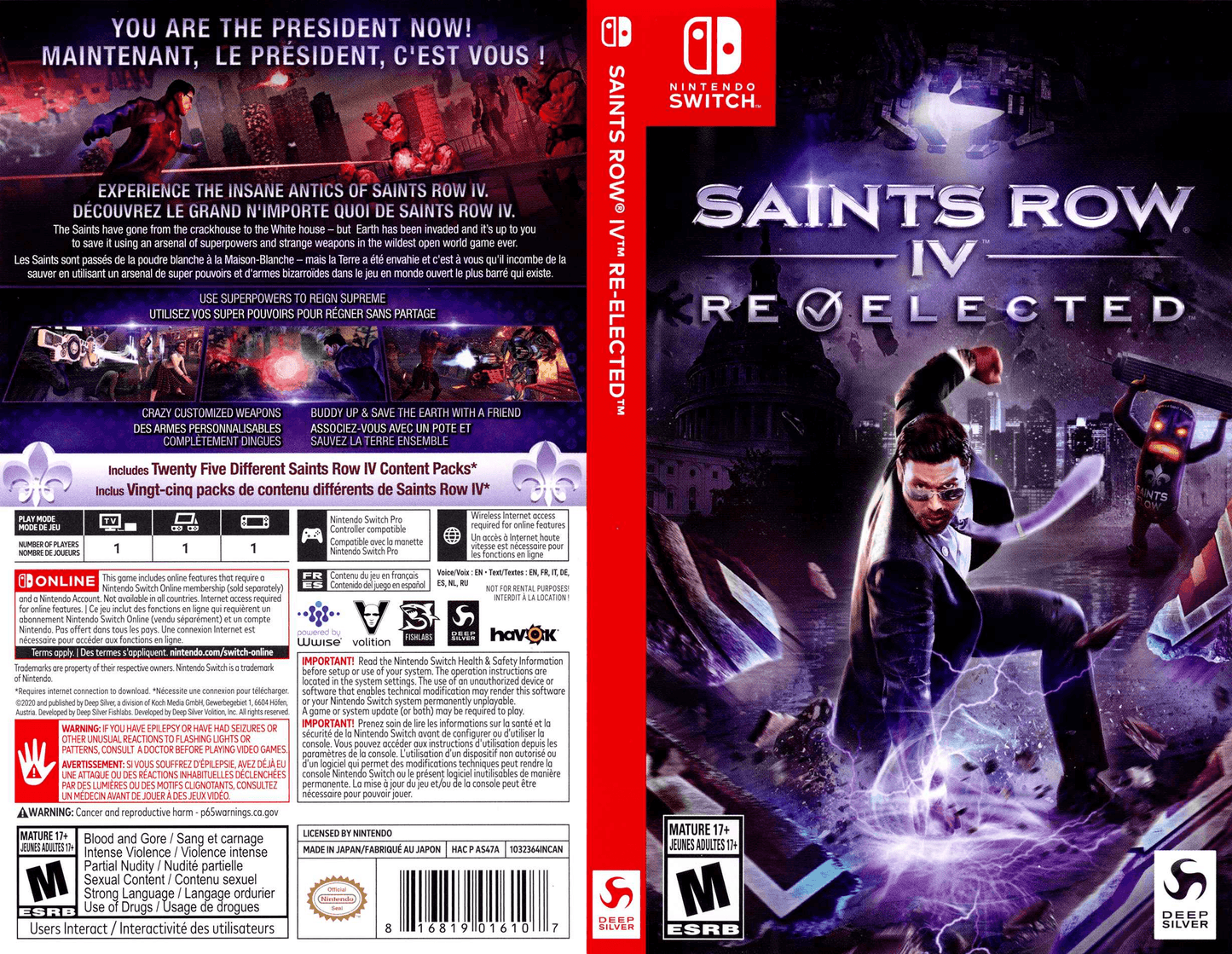 Saints Row IV Re-Elected Cover Art - WOI Solutions