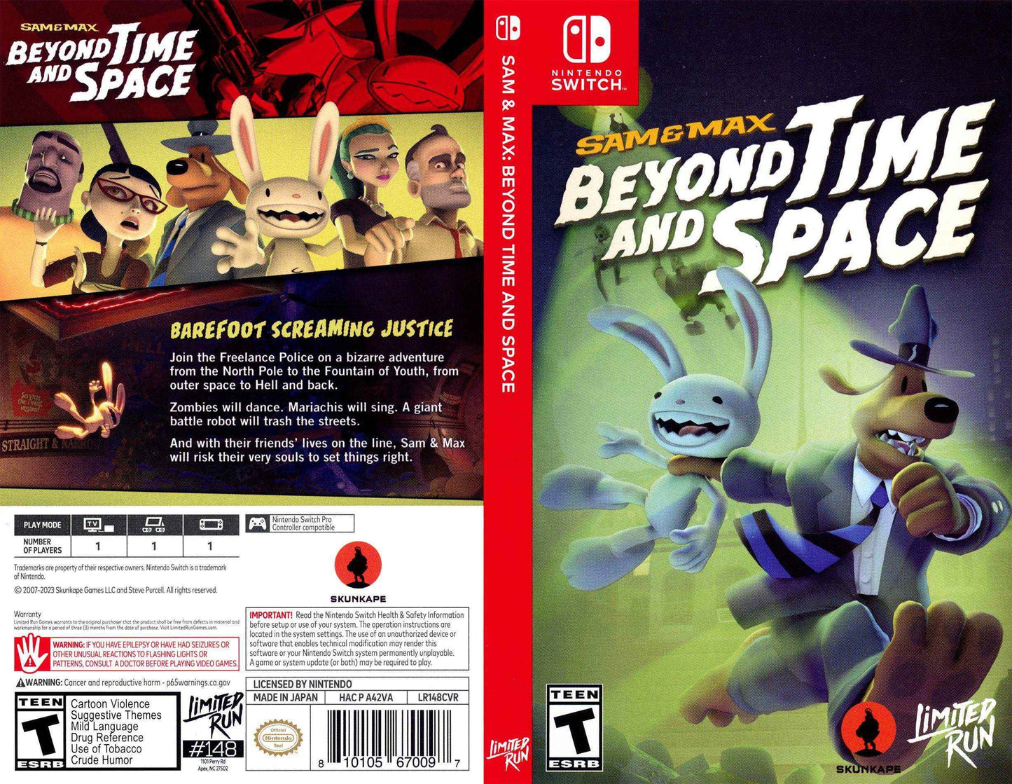 Sam & Max Beyond Time and Space Cover Art - WOI Solutions
