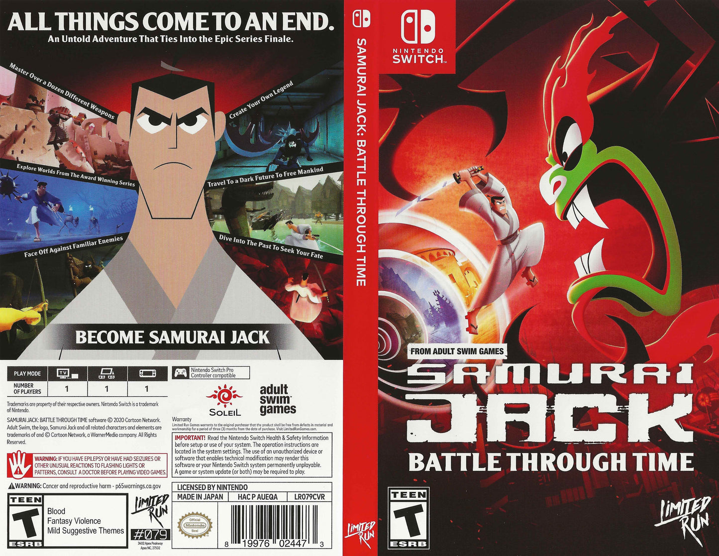 Samurai Jack Battle Through Time Cover Art - WOI Solutions