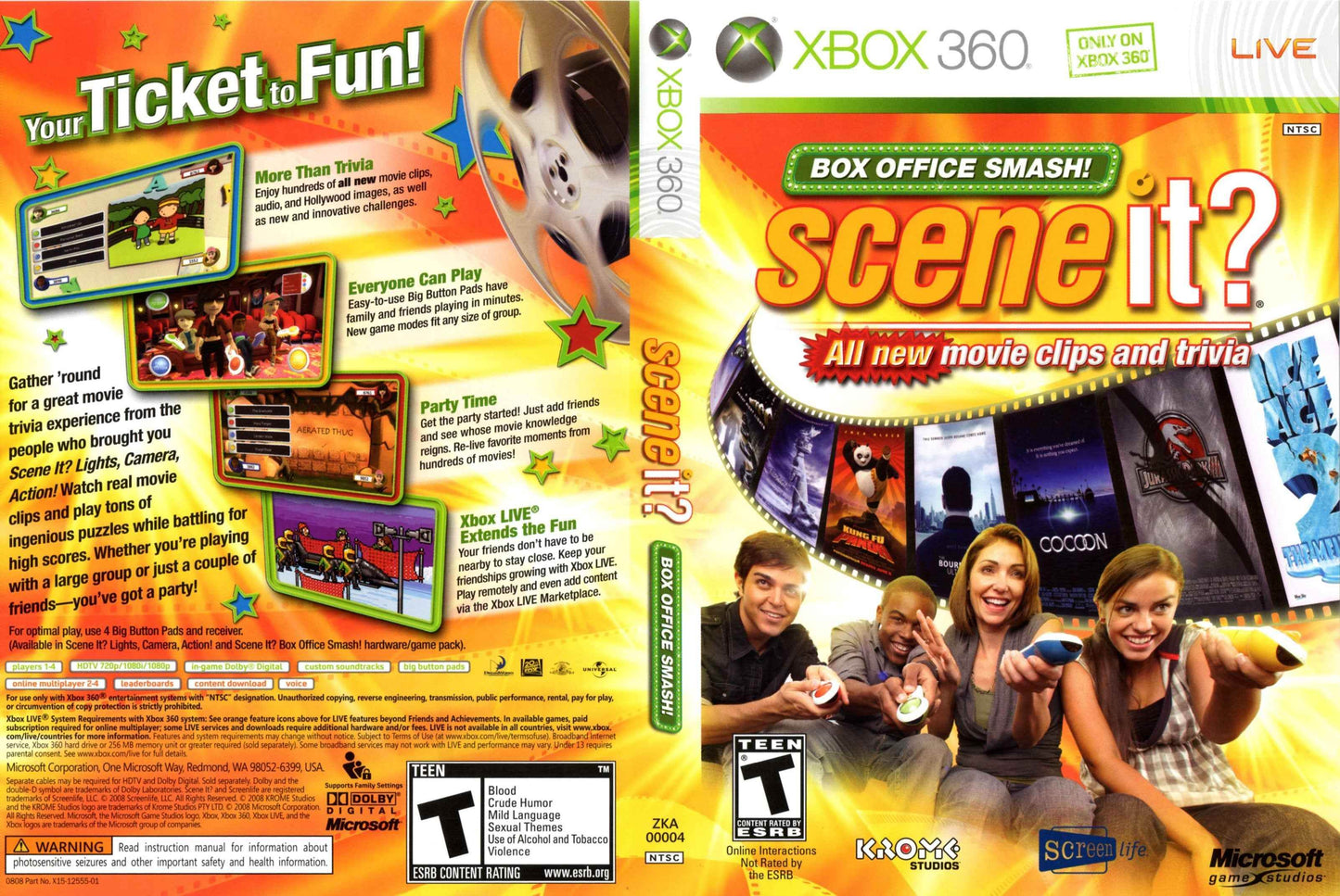 Scene It Box Office Smash! Cover Art - WOI Solutions