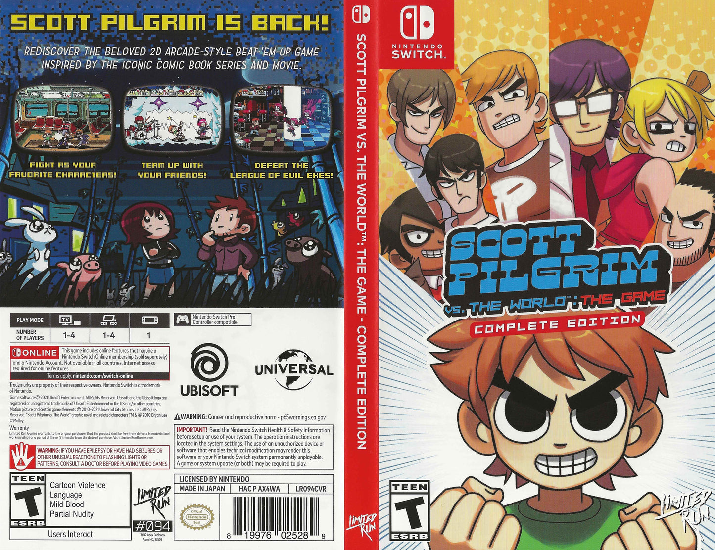 Scott Pilgrim vs. the World The Game Complete Edition Cover Art - WOI Solutions