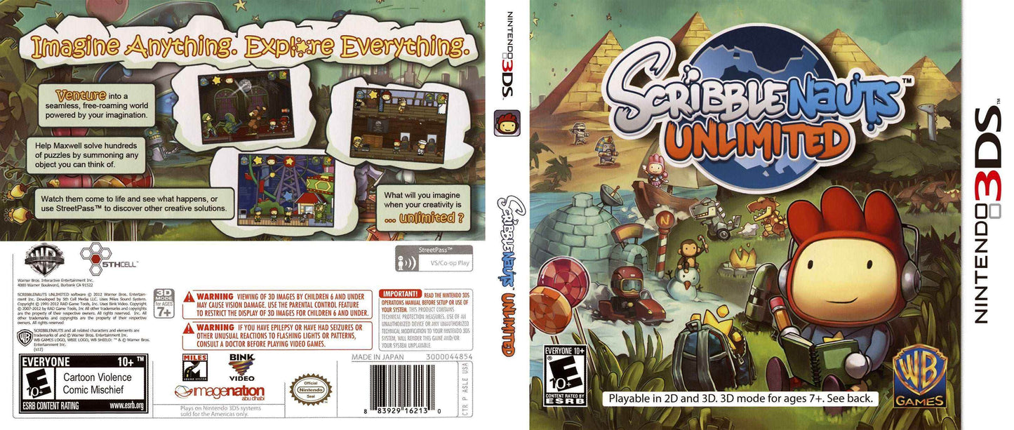 Scribblenauts Unlimited Cover Art - WOI Solutions