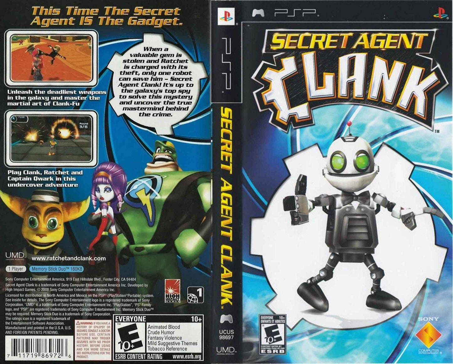 Secret Agent Clank Cover Art - WOI Solutions