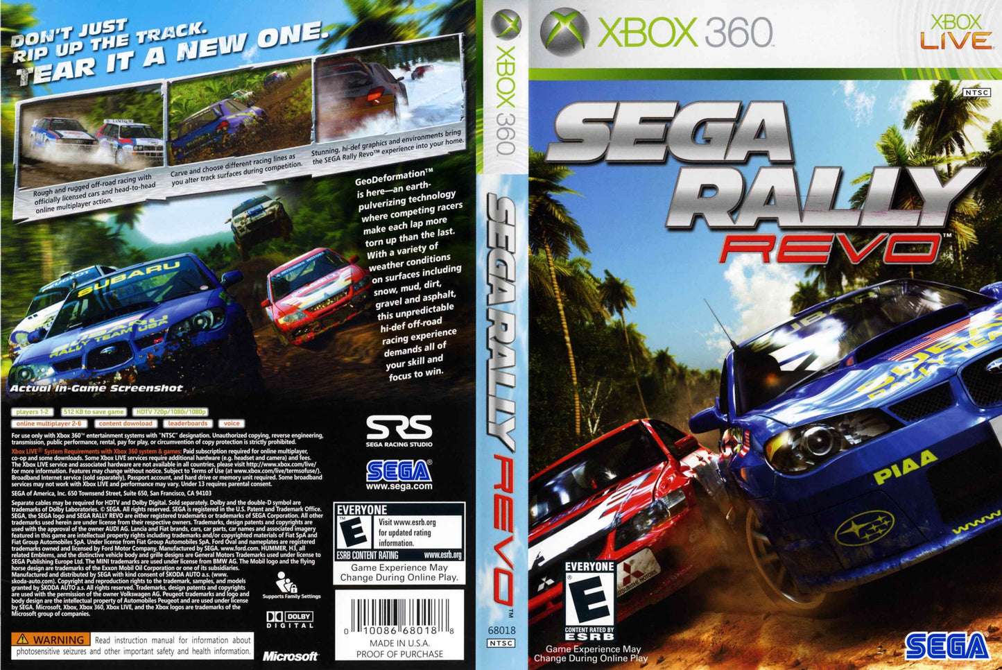 Sega Rally Revo Cover Art - WOI Solutions