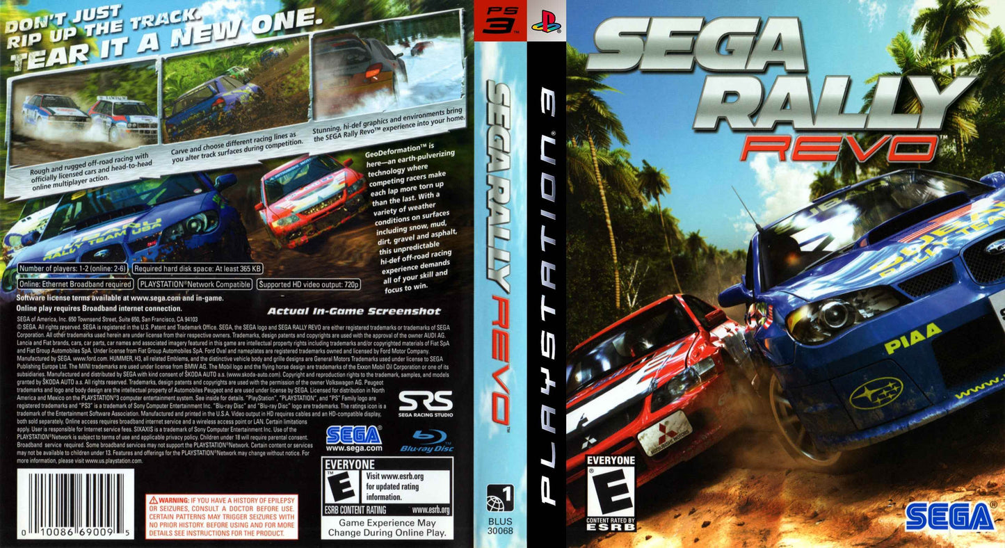 Sega Rally Revo Cover Art - WOI Solutions