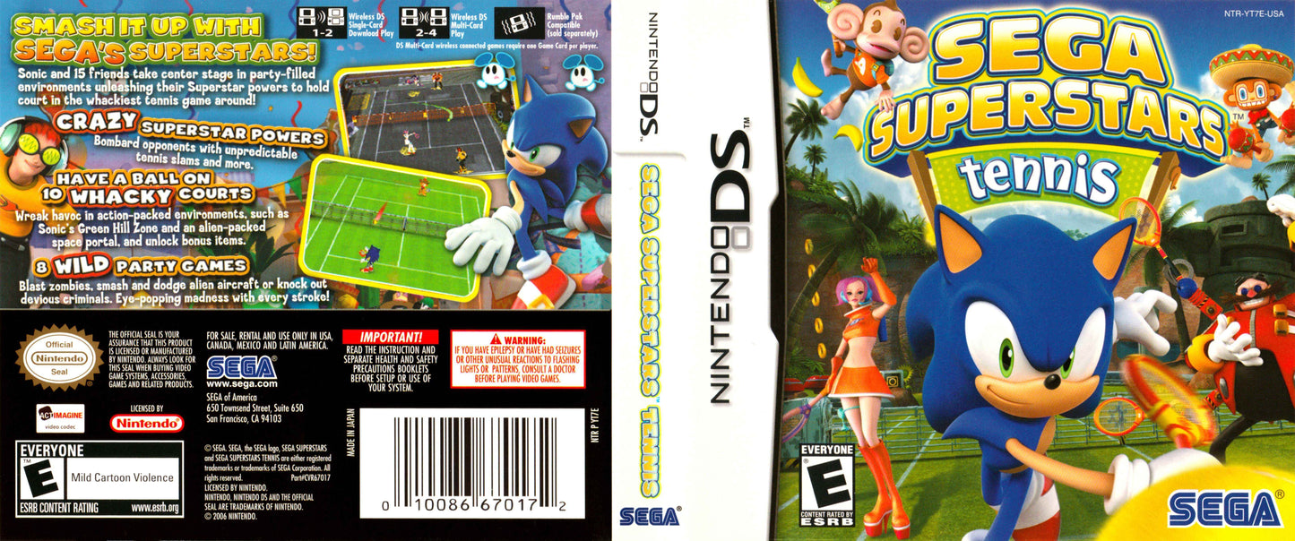 Sega Superstars Tennis Cover Art - WOI Solutions