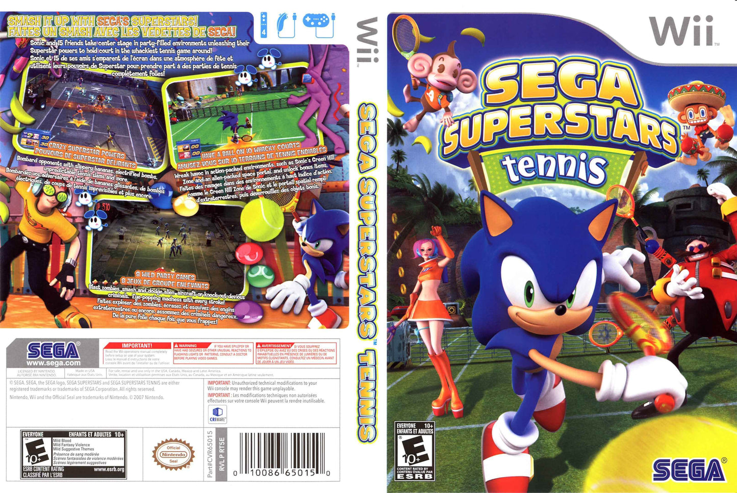 Sega Superstars Tennis Cover Art - WOI Solutions