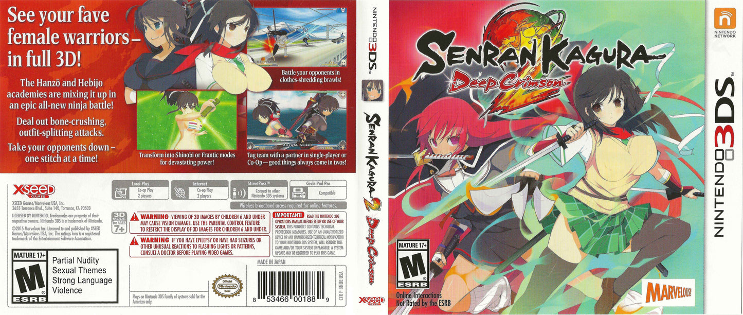 Senran Kagura 2 Deep Crimson Cover Art - WOI Solutions