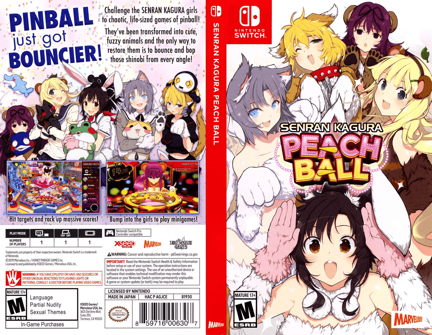 Senran Kagura Peach Ball Cover Art - WOI Solutions