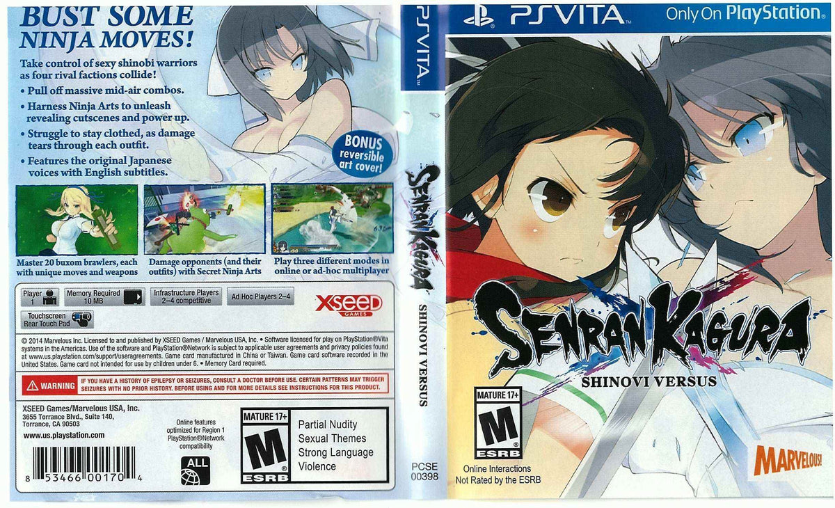 Senran Kagura Shinovi Versus Cover Art - WOI Solutions