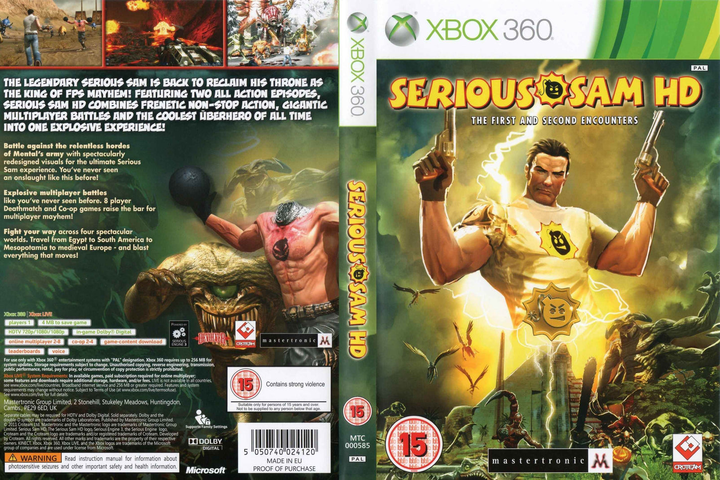 Serious Sam HD The First and Second Encounters Cover Art - WOI Solutions