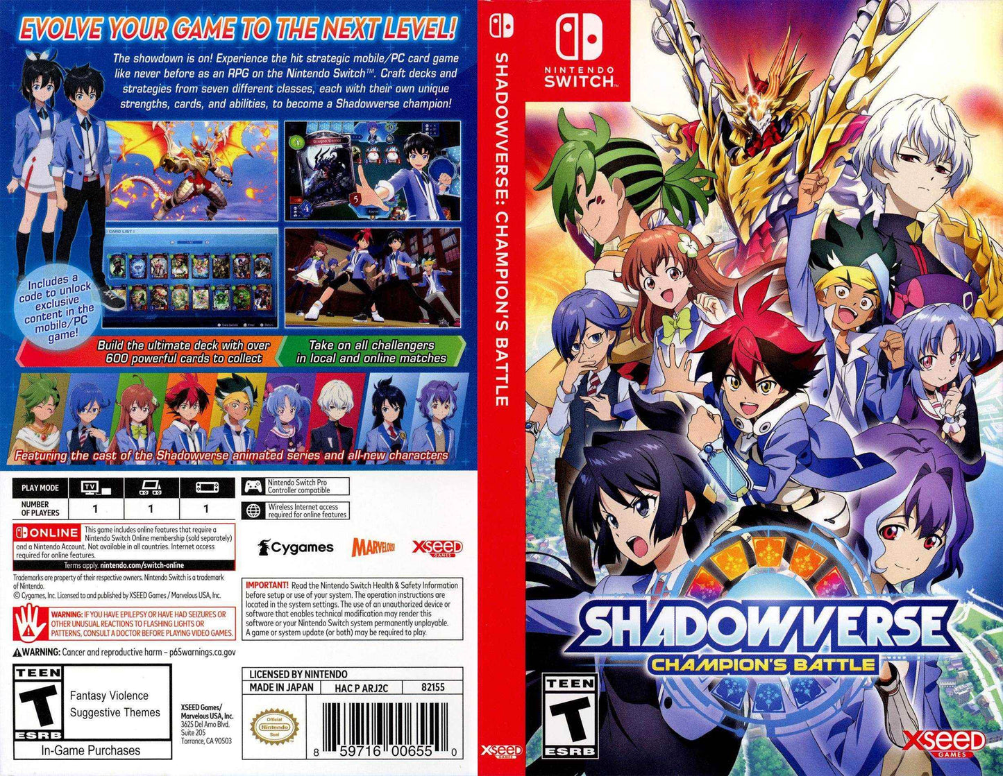 Shadowverse Champion's Battle Cover Art - WOI Solutions