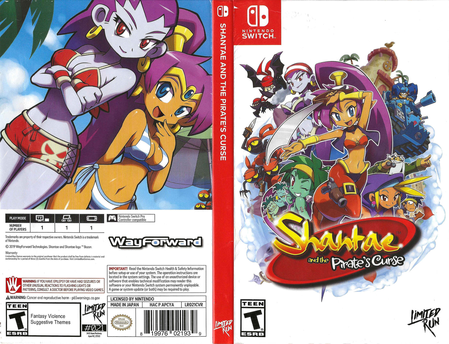 Shantae and the Pirate's Curse Cover Art - WOI Solutions