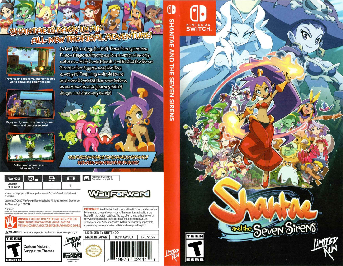 Shantae and the Seven Sirens Cover Art - WOI Solutions