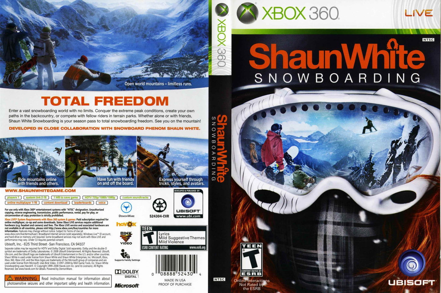 Shaun White Snowboarding Cover Art - WOI Solutions