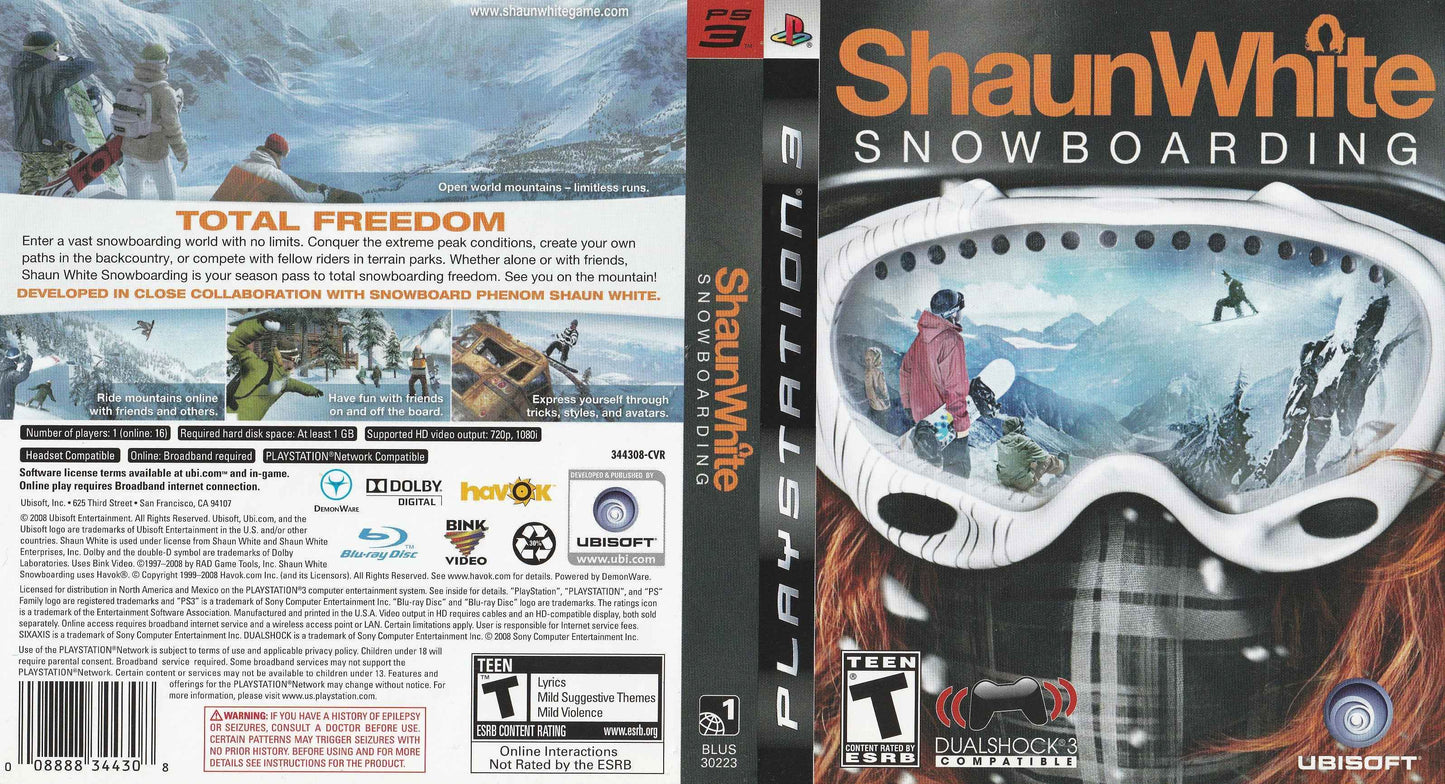 Shaun White Snowboarding Cover Art - WOI Solutions
