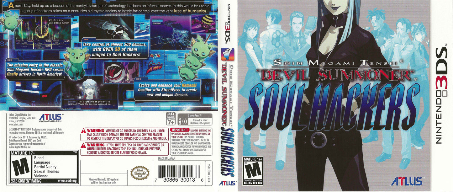 Shin Megami Tensei Devil Summoner Soul Hackers Cover Art - WOI Solutions