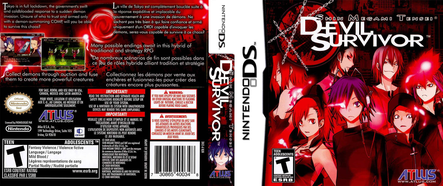 Shin Megami Tensei Devil Survivor Cover Art - WOI Solutions