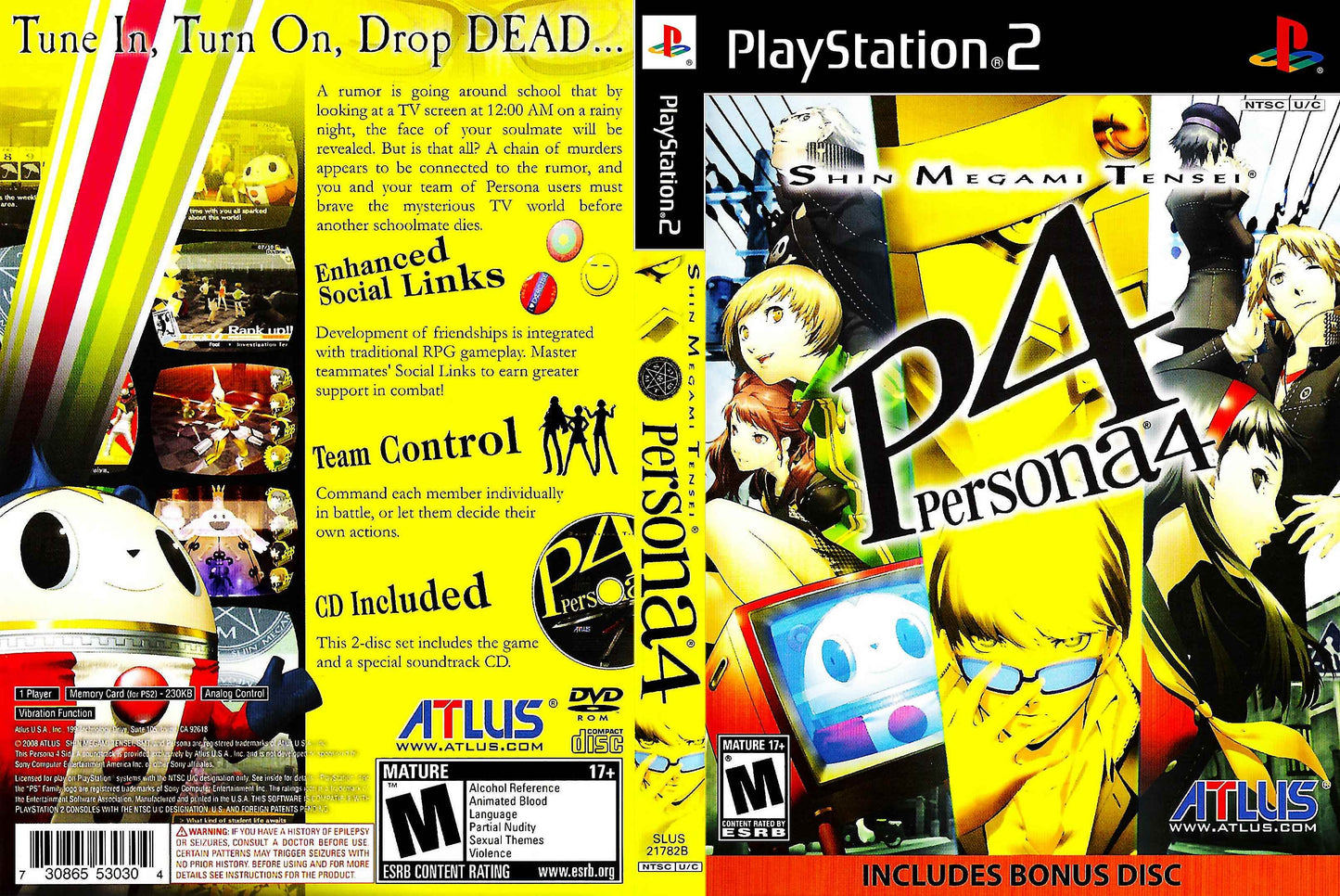 Shin Megami Tensei Persona 4 Cover Art - WOI Solutions