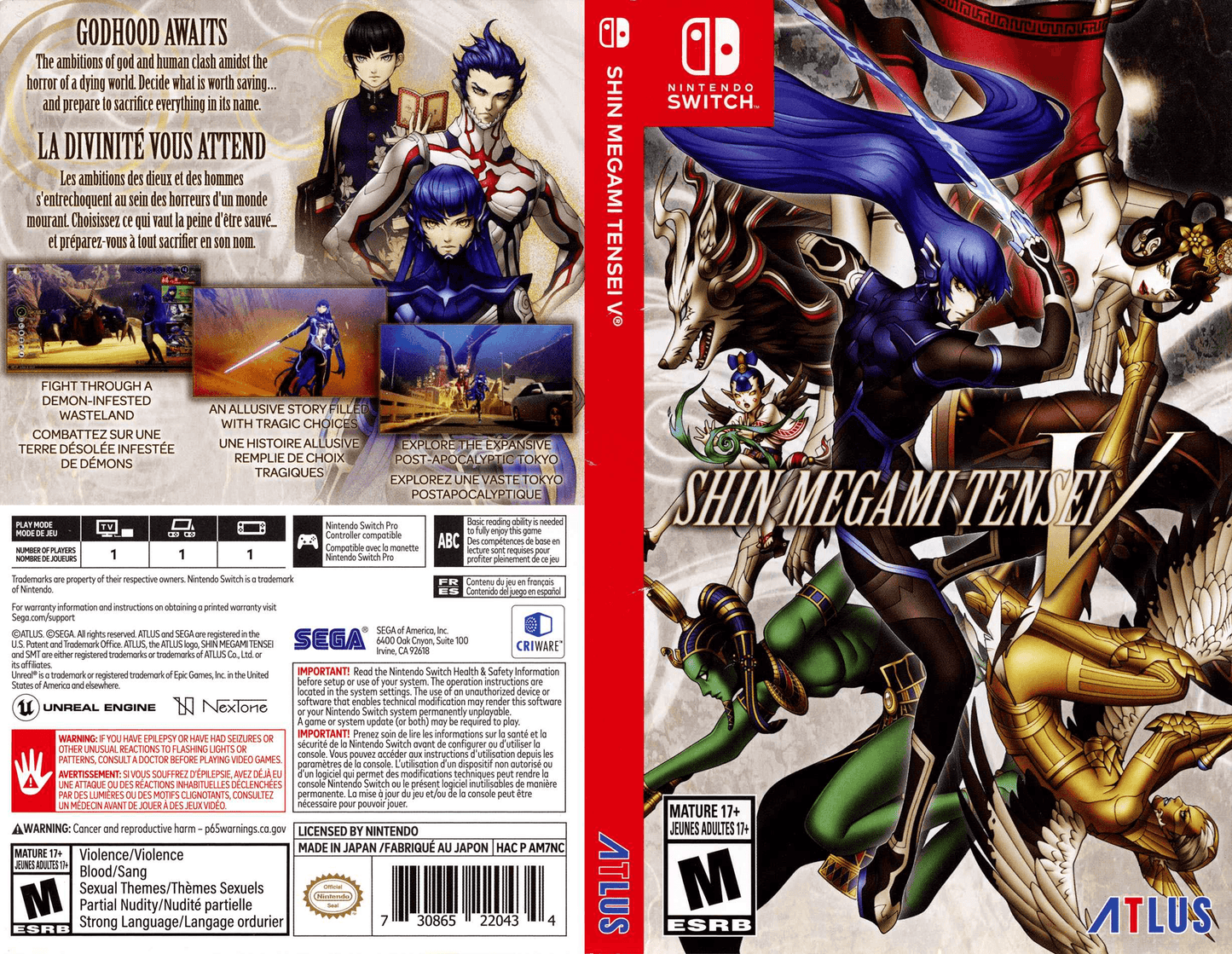 Shin Megami Tensei V Cover Art - WOI Solutions