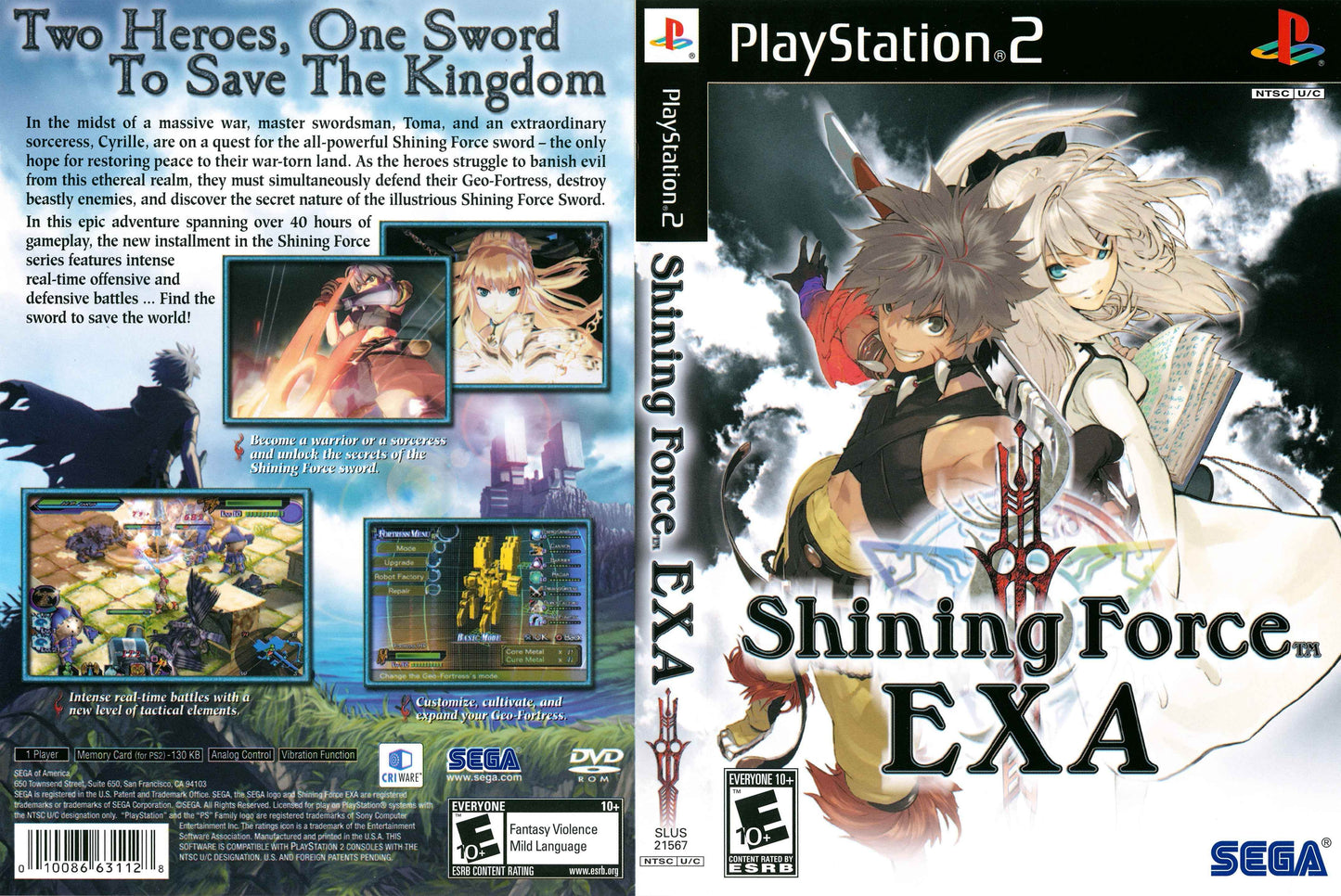 Shining Force EXA Cover Art - WOI Solutions